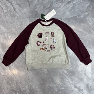 1.9植m 童装男童卫衣春秋新款中大童可爱小猫卫衣上衣儿童卫衣