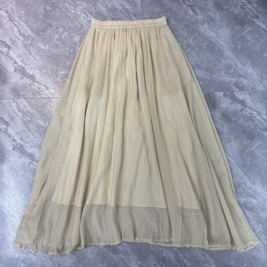 9.30陆x团.. 半裙高腰A字大摆伞裙垂感不规则小个子半裙