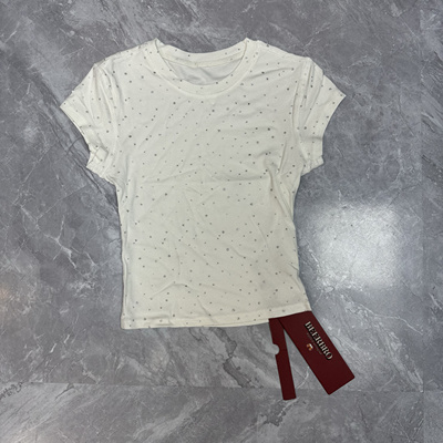 4.11 BEER... 美式设计感星星短袖T恤女夏季辣妹正肩显瘦修身上衣