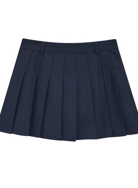 8.12IYF剪标 半身裙女夏秋气质显瘦刺绣百褶裙a字短裙