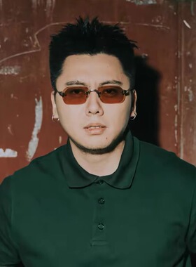 抖音揽佬同款说唱无框太阳镜时尚切边太阳眼镜欧美男防晒墨镜中古