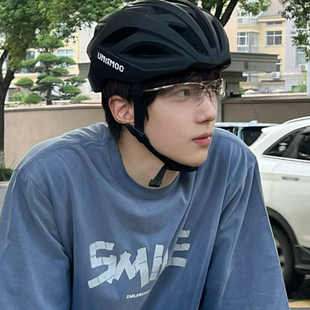 余承恩同款大框无框骑行镜连体墨镜防风护目镜女男学生户外太阳镜