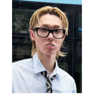 Martin马丁同款黑框眼镜男近视可配度数高级感痞帅眼睛镜框防蓝光