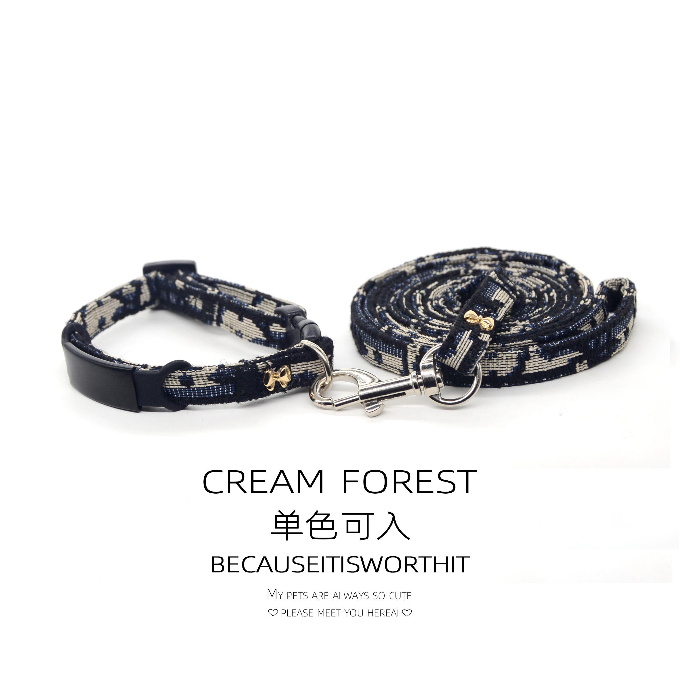 猫猫狗狗项圈项链可以刻字定制内容牵引绳蝴蝶结简约耐用时尚