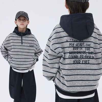 男童加绒卫衣2025秋冬新