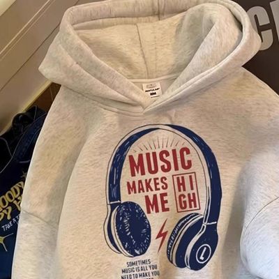 儿童卫衣秋冬款加厚连帽