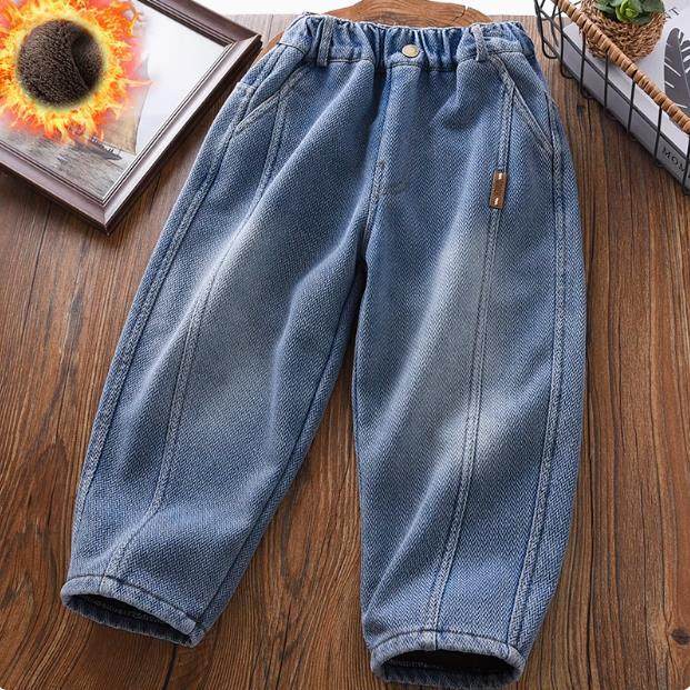 男童加绒裤子秋冬2025新款儿童洋气加厚牛仔裤中大童时尚运动长裤,童装/婴儿装/亲子装,儿童牛仔裤,淘宝优惠券,粉丝福利购,淘宝优惠卷
