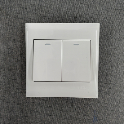 正泰墙壁开关面板插座86型 NEW7-H00400二联双控开关二位双控面板