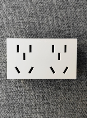 正泰开关插座118型电源插座模块  NEW5G-10600双二极三极 双五孔