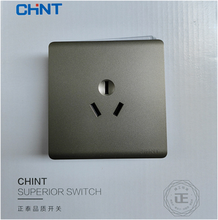 正泰NEW2U系列太空灰NEW2-U10816太空灰色三孔16安空调热水器插座