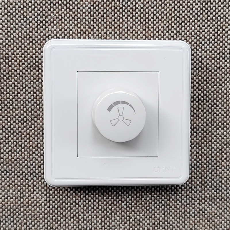 正泰开关插座86型明装 NEW1C-30600A风扇调速器 功率200W 调速器