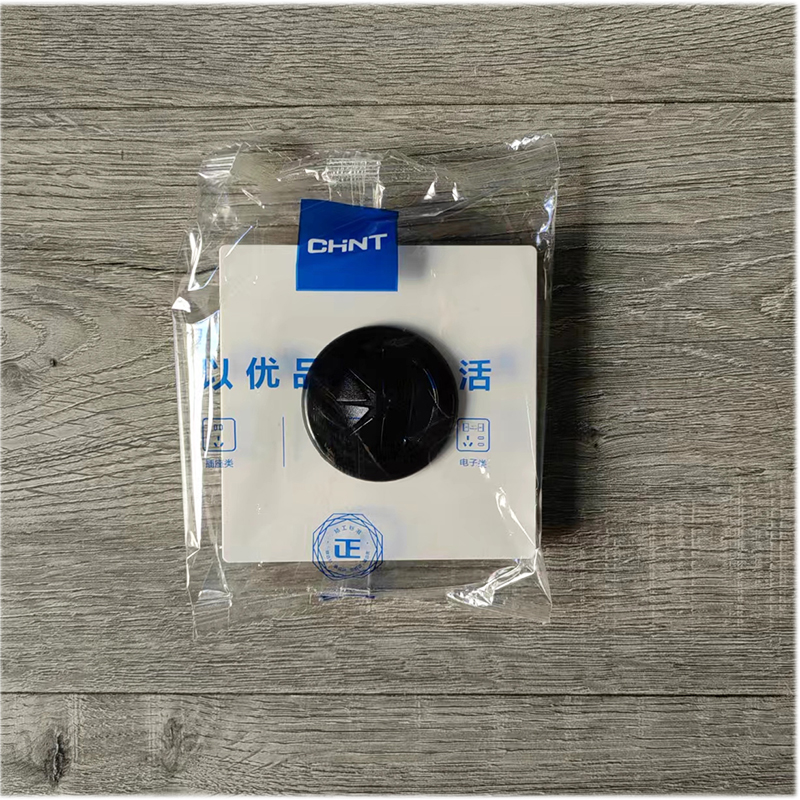 正泰开关面板插座86型 云月白NEWT-795200一联出线孔面板 出线孔