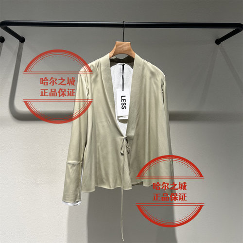 现货LESS女装国内代购专柜正品2026秋季2Q7615180 桑蚕丝夹克外套