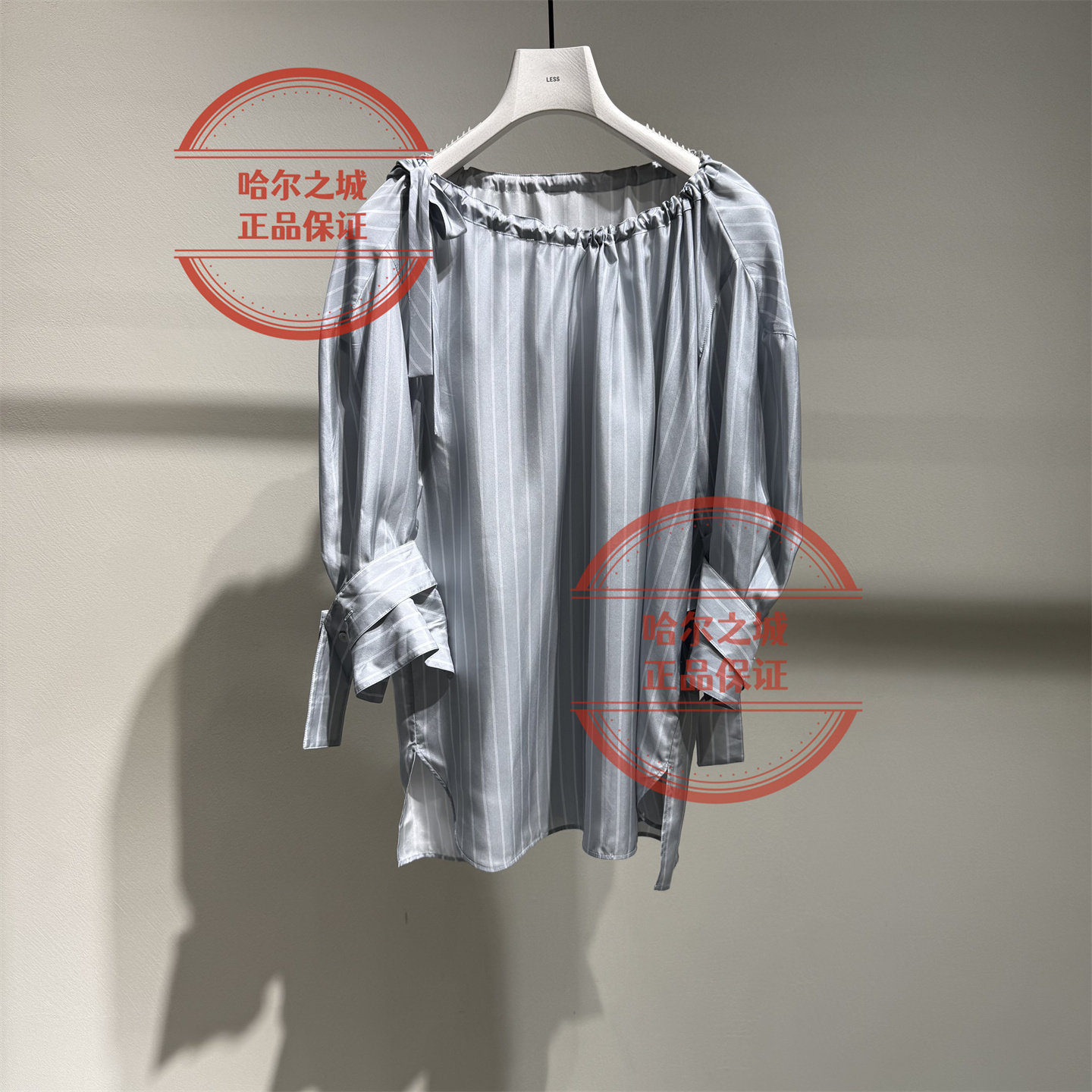 2Q8217310桑蚕丝条纹衬衫