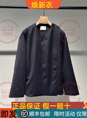 商场同款LESS2025年冬新款宽松设计感 白鸭绒羽绒服2P9C18480圆领