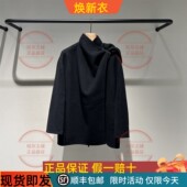 商场同款 立领 大衣女2P0818200个性 LESS2025冬款 立领含羊绒双面呢