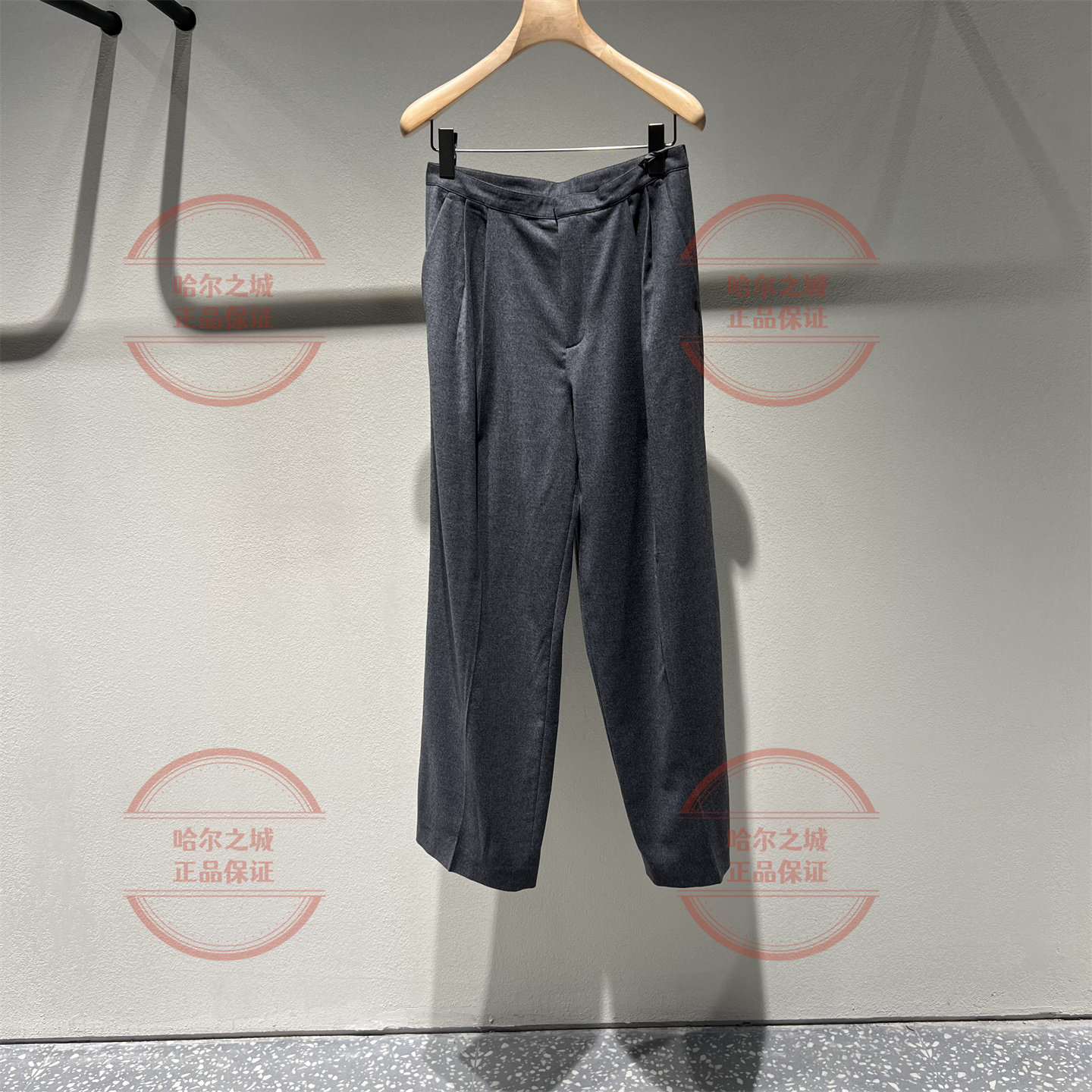 速发 LESS女装2026春新正品通勤休闲简约羊毛阔腿长裤子2Q1E14020