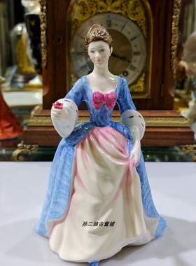 英国原产Royal Doulton骨瓷淑女瓷偶纪念版限量发行家居装饰中古