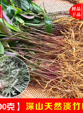 现挖新鲜淡竹叶中草药材淡竹叶根