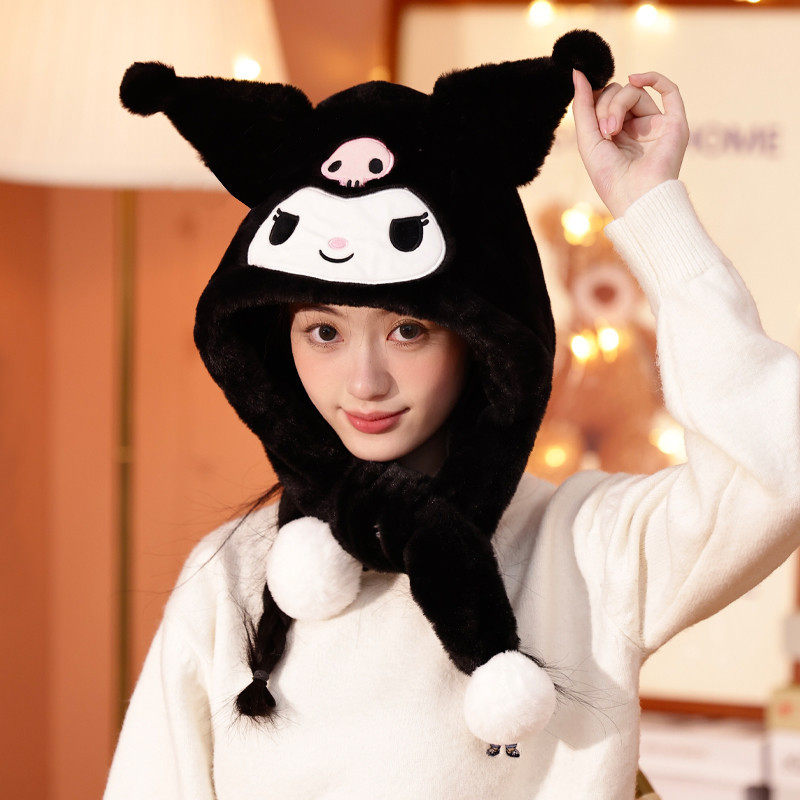 三丽鸥正版授权儿童库洛米保暖帽子女秋冬季可爱毛绒护耳帽子,童装/婴儿装/亲子装,帽子,淘宝优惠券,粉丝福利购,淘宝优惠卷