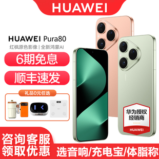 华为 Huawei Pura 全新鸿蒙AI北斗卫星消息鸿蒙智能P80手机 手机官方旗舰店官网正品 6期免息