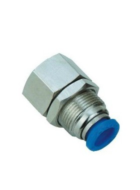 国产气动元件 SPMF1/4-01快速接头 内螺纹穿板接头 隔板接头 促销