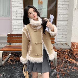 冬季新款羊羔毛皮毛一体短外套2C119-1805-P185-K278图片