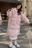 新款90白鸭绒冬季中长款羽绒服外套2C119-2339-P345-K498，女装羽绒服，2C119