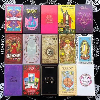7*12cm大尺寸英文版塔罗牌Tarot card 带纸质说明书 Oracle Cards