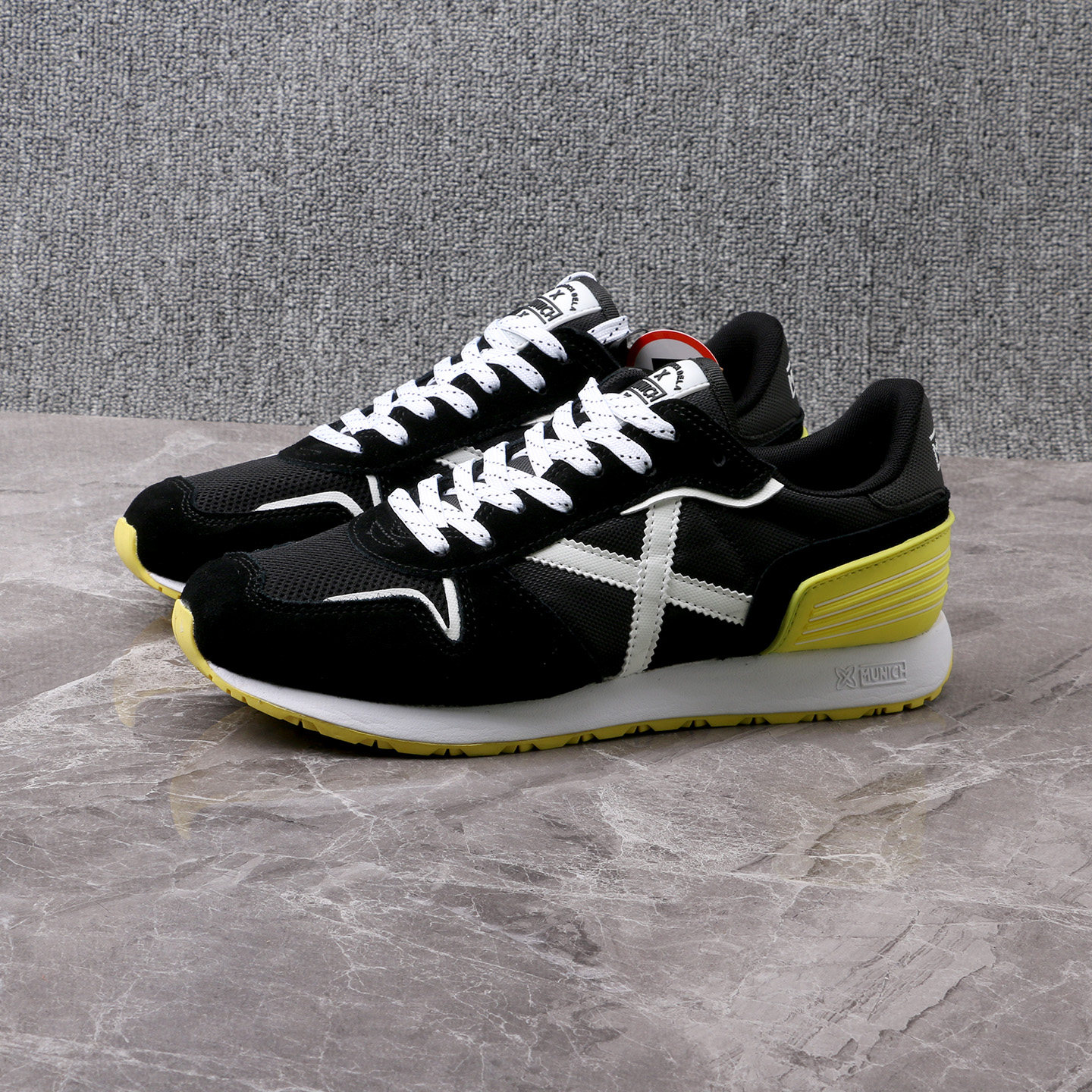 外贸男鞋翻毛牛皮款橡胶耐磨网纱透气经典款减震系带款运动休闲鞋