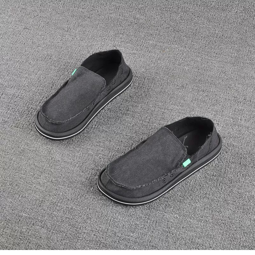外貿(mào)出口美國(guó)單夏透氣寬楦4E帆布鞋輕便防滑復(fù)古工裝一腳蹬