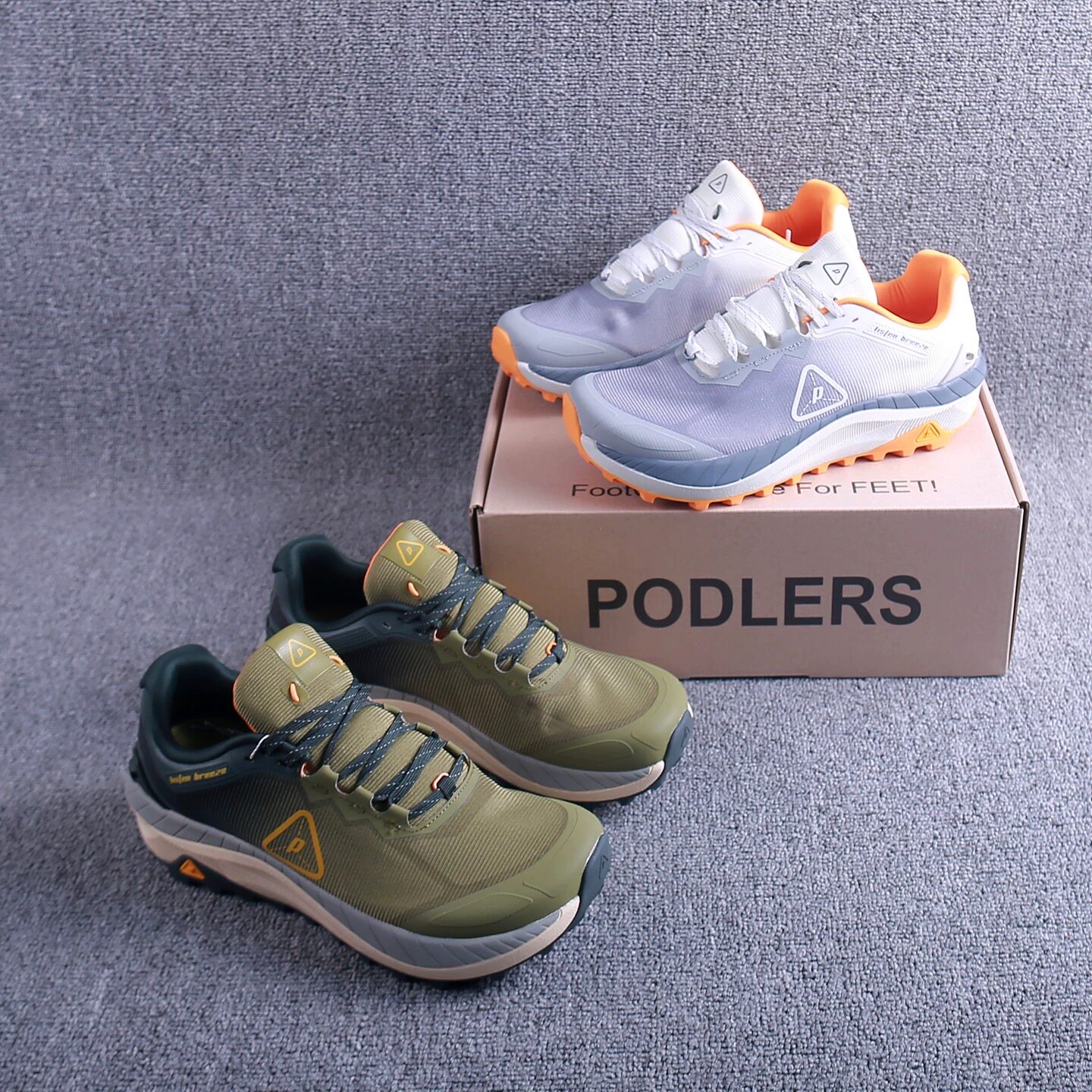 出口英国春夏户外宽萱防滑轻便徒步鞋单网跑步鞋越野跑步鞋