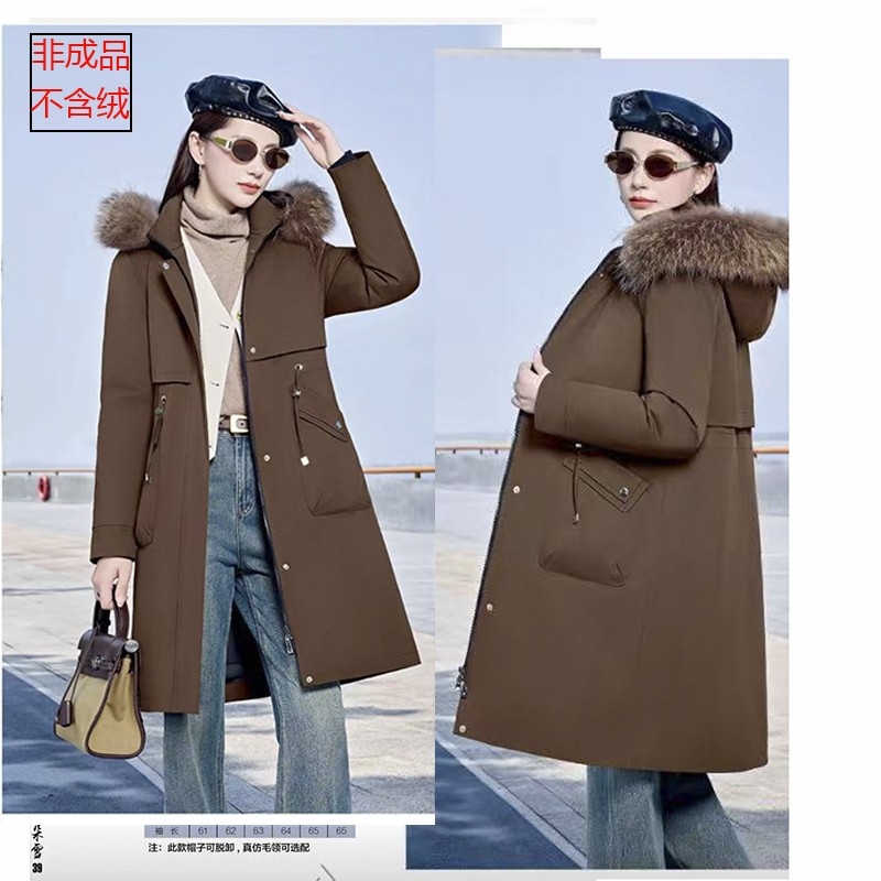 7716羽绒服九半成脱卸派克翻新