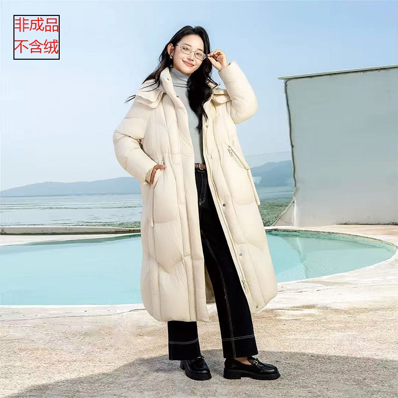 2025新款808羽绒服九半成品冬长款宽松泡芙面包服衣皮壳翻新定做