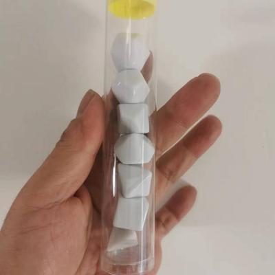 dnd多面空白骰子7粒装coc跑团4 6 8 10 12 20面色子筛子光板dice