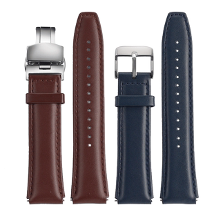 改装真牛皮手表带适配卡西欧小银块方表A158W/A168/f91w系列男18m