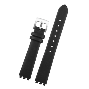 真皮表带适配Swatch斯沃琪LW143 LS116 LL115系列女款小表盘12mm