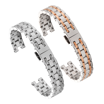 适配天梭小美人适中精钢手表带