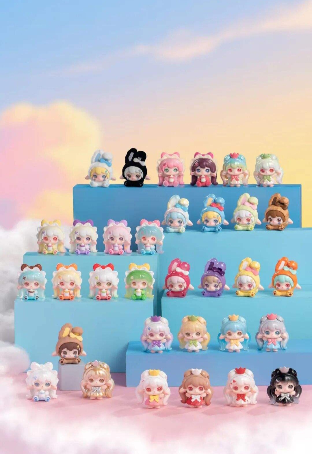 正版Ruby露比哈喽小兔系列mini盲盒手办潮流玩具女孩礼物可爱摆件