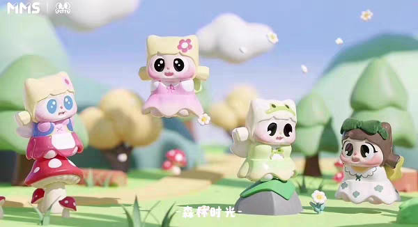 正版pitty勇气裙摆萌粒盲袋潮玩盲盒可爱女公主礼物摆件手办盲盒