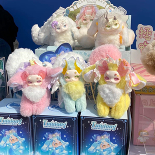 兔兔龙第三代3弹幻彩水晶系列毛绒盲盒潮玩手办猫猫摆件可爱礼物