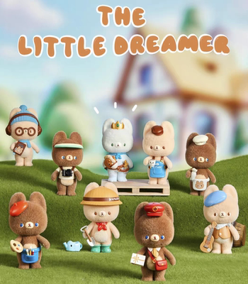 正版小熊KUMARU小小梦想家系列手办盲盒可爱摆件礼物潮玩公仔女生