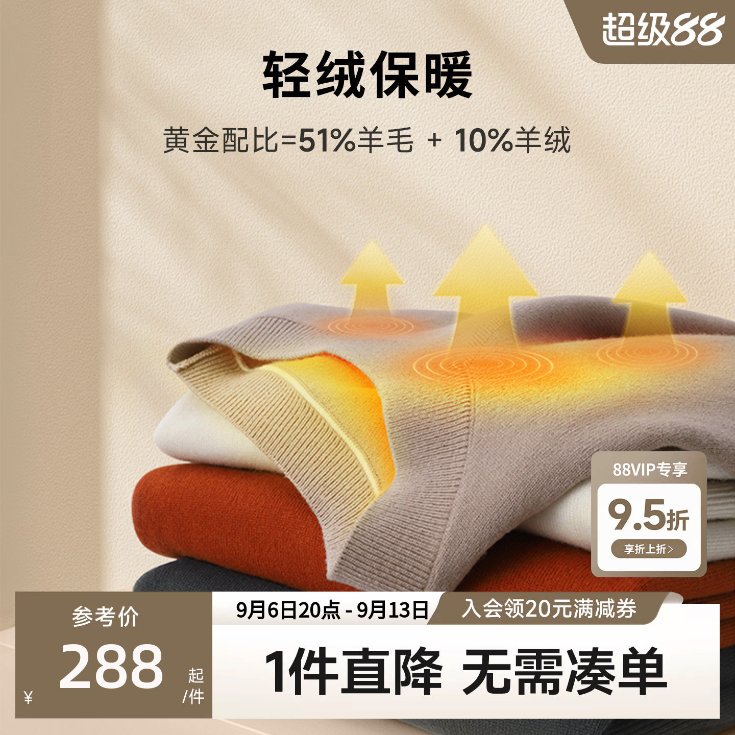 金利来含羊毛圆领毛衣图片