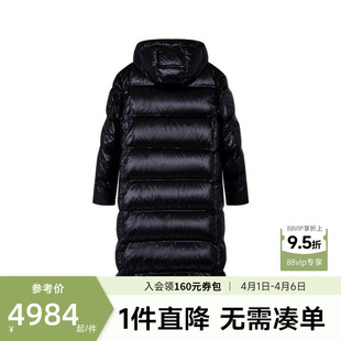 金利来秋冬新款 抑菌白鹅绒长款 保暖连帽羽绒服外套男 商场同款
