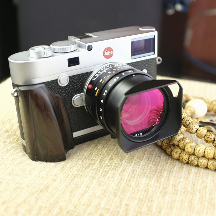 【左手后院】风火球球原创设计 徕卡M10 Leica 黑檀手柄  红木