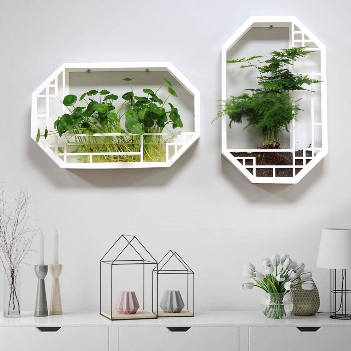 墙上装饰吊篮墙壁遮丑挂件墙面装置艺术装饰品客厅室内屋内创意