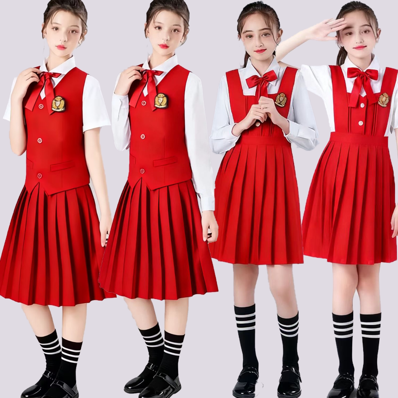 男女校园英伦合唱诗歌朗诵演出服