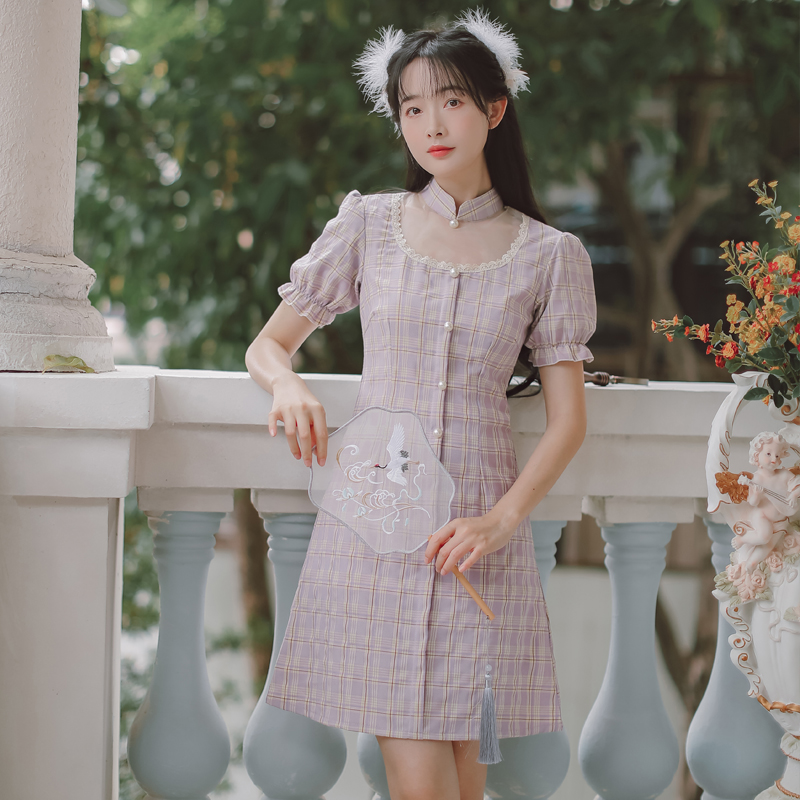 Big picture photo art RETRO cheongsam dress