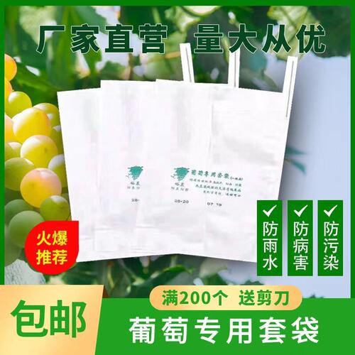 葡萄专用套袋纸袋防雨水防鸟防虫套葡萄的袋子葡萄保护套袋育果袋