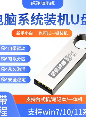 win7/8/10/11/xp系统U盘安装启动纯净版旗舰版一键重装台式笔记本